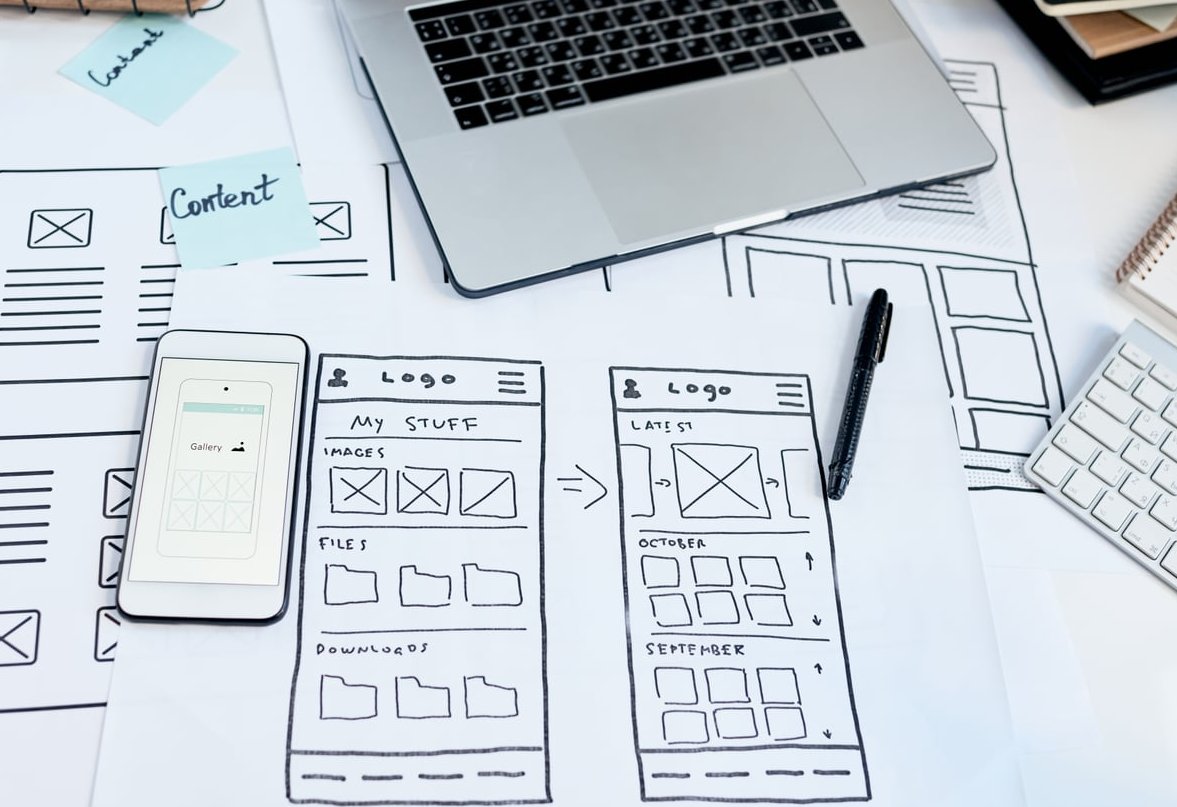 logo redesign sketch