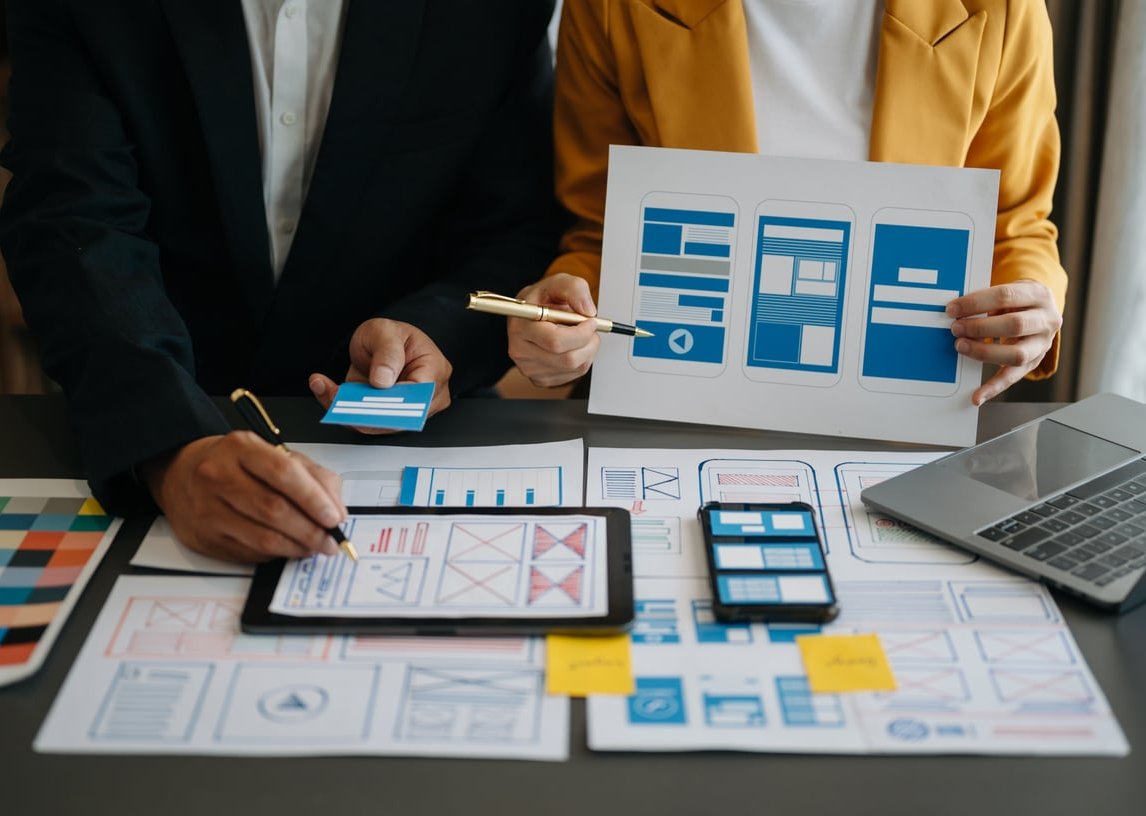 business card design mockup
